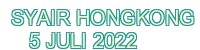 syair hongkong 5 juli 2022 - 888SLOT